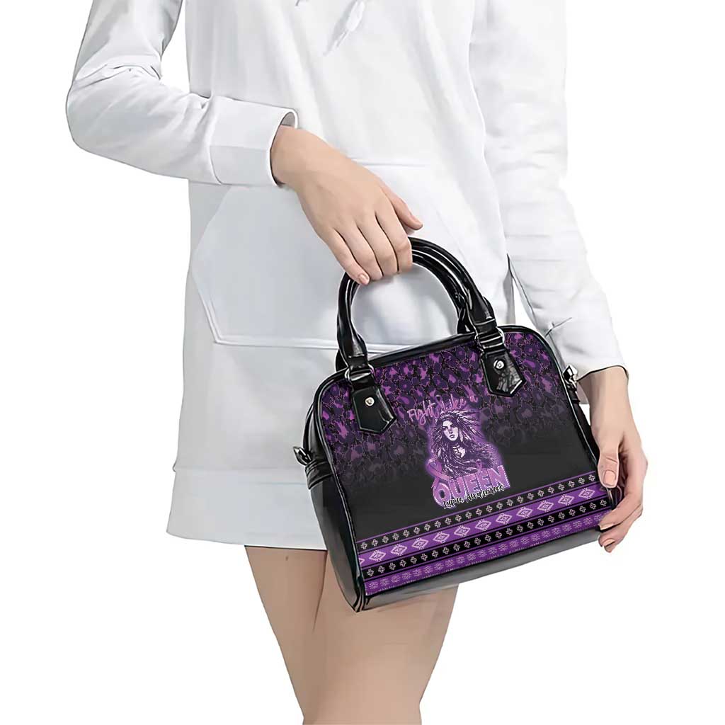 Native American Lupus Girl Shoulder Handbag Fight Like a Queen