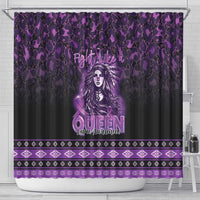 Native American Lupus Girl Shower Curtain Fight Like a Queen