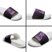 Native American Lupus Girl Slide Sandals Fight Like a Queen