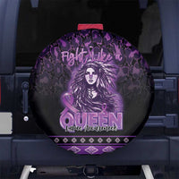 Native American Lupus Girl Spare Tire Cover Fight Like a Queen