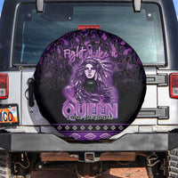 Native American Lupus Girl Spare Tire Cover Fight Like a Queen