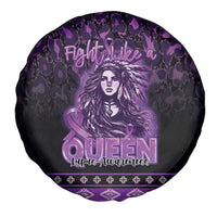 Native American Lupus Girl Spare Tire Cover Fight Like a Queen