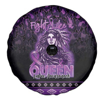 Native American Lupus Girl Spare Tire Cover Fight Like a Queen