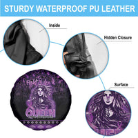 Native American Lupus Girl Spare Tire Cover Fight Like a Queen