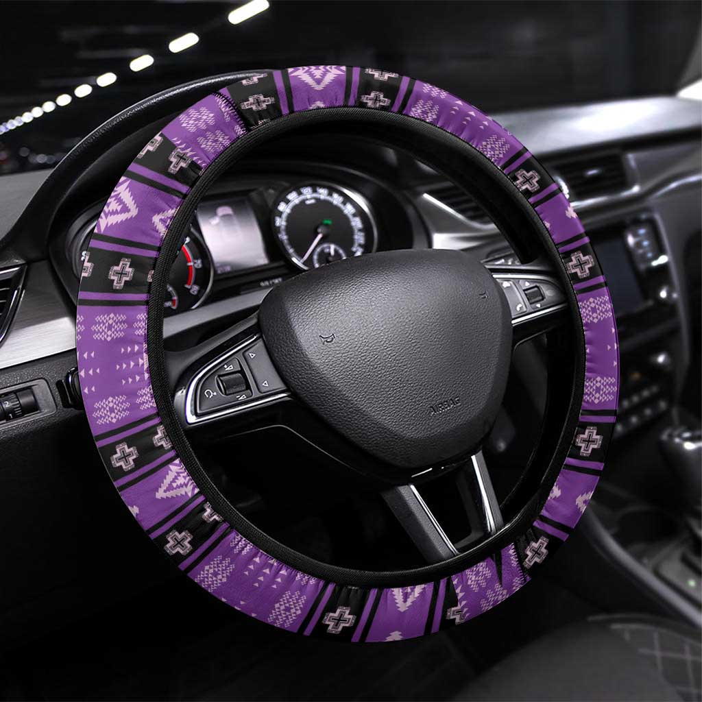 Native American Lupus Girl Steering Wheel Cover Fight Like a Queen