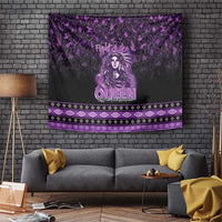Native American Lupus Girl Tapestry Fight Like a Queen