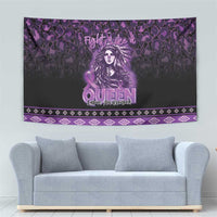 Native American Lupus Girl Tapestry Fight Like a Queen