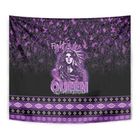 Native American Lupus Girl Tapestry Fight Like a Queen