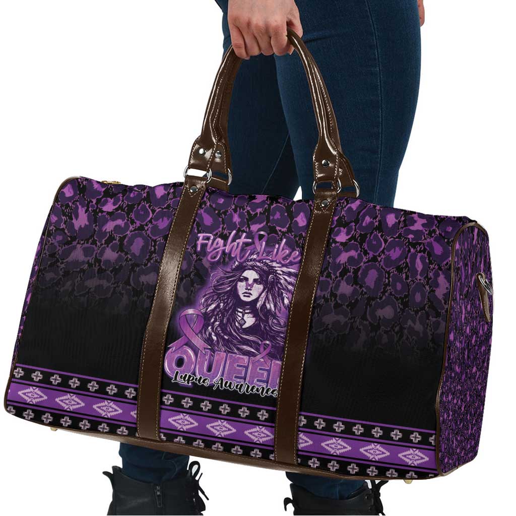 Native American Lupus Girl Travel Bag Fight Like a Queen