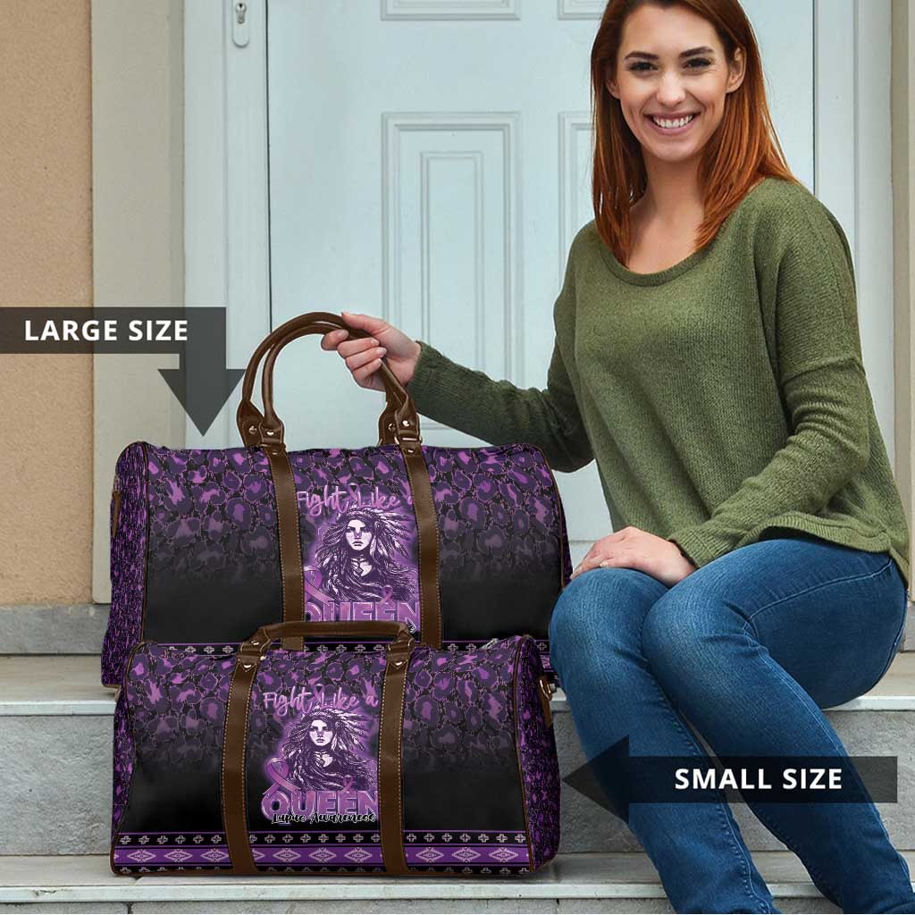 Native American Lupus Girl Travel Bag Fight Like a Queen
