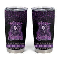 Personalized Native American Lupus Girl Tumbler Cup Fight Like a Queen