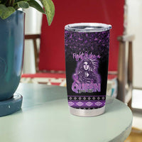 Personalized Native American Lupus Girl Tumbler Cup Fight Like a Queen