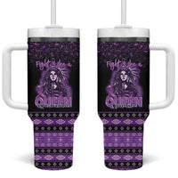 Personalized Native American Lupus Girl Tumbler With Handle Fight Like a Queen