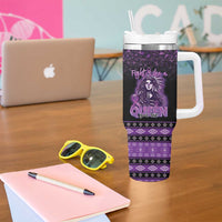 Personalized Native American Lupus Girl Tumbler With Handle Fight Like a Queen