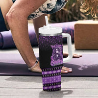 Personalized Native American Lupus Girl Tumbler With Handle Fight Like a Queen