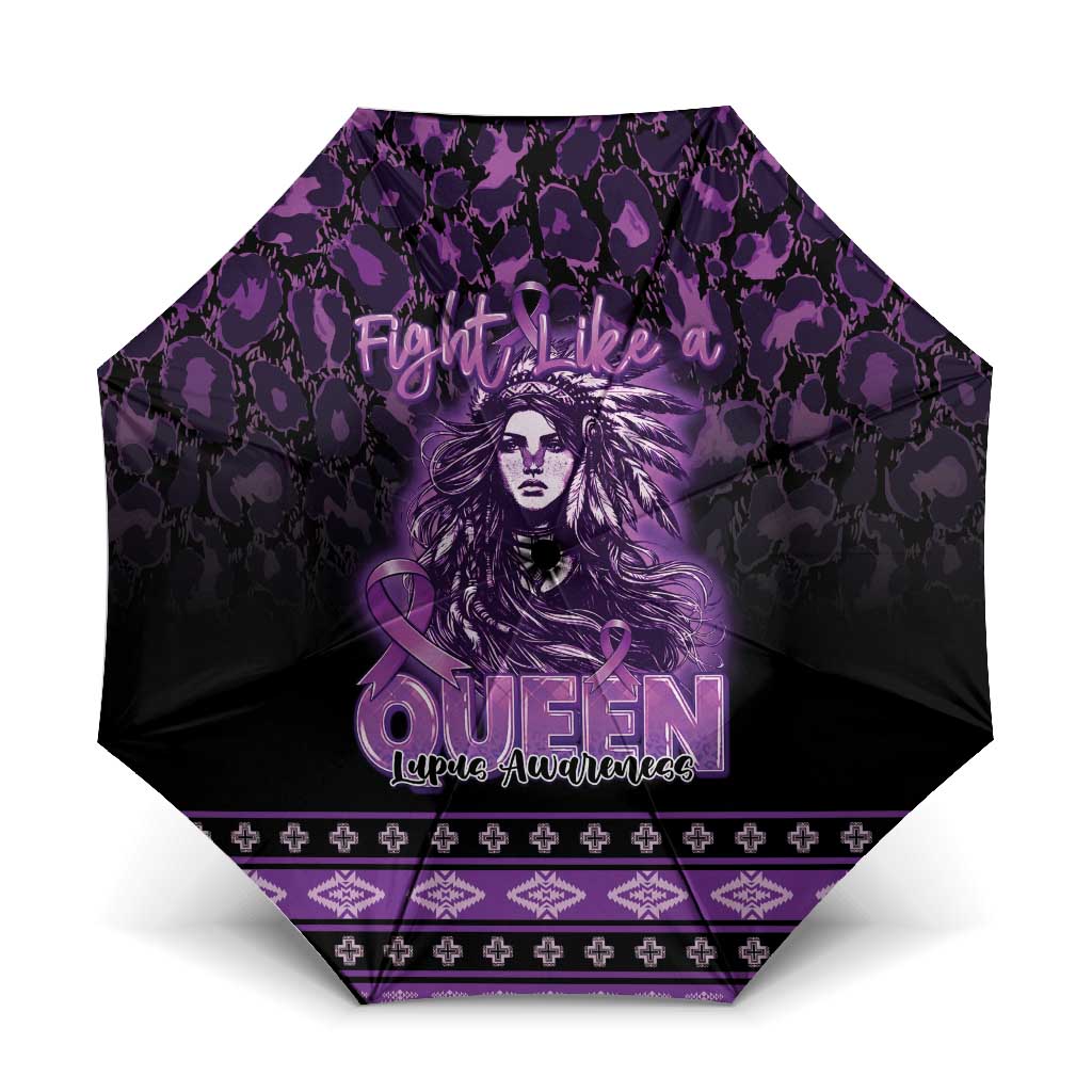 Native American Lupus Girl Umbrella Fight Like a Queen