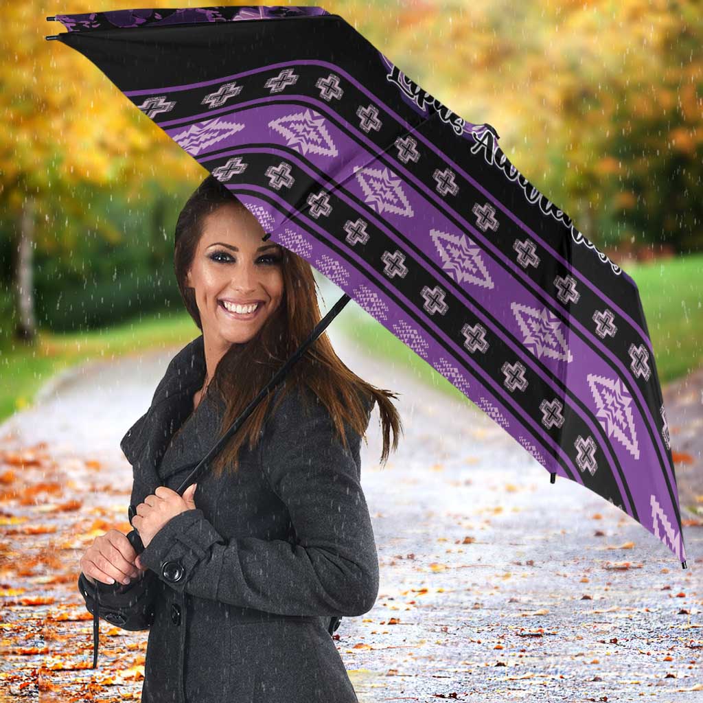 Native American Lupus Girl Umbrella Fight Like a Queen