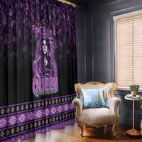 Native American Lupus Girl Window Curtain Fight Like a Queen