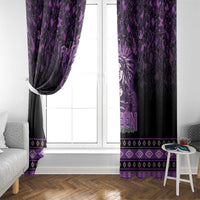 Native American Lupus Girl Window Curtain Fight Like a Queen