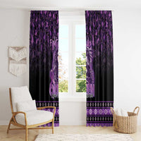 Native American Lupus Girl Window Curtain Fight Like a Queen