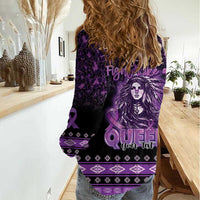 Personalized Native American Lupus Girl Women Casual Shirt Fight Like a Queen