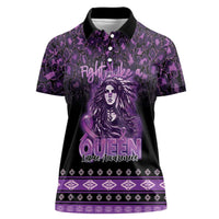 Personalized Native American Lupus Girl Women Polo Shirt Fight Like a Queen