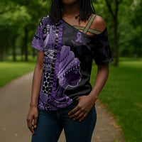 Personalized African Lady Lupus Awareness Cross Shoulder Shirt Fight Support Cure