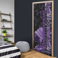 Personalized African Lady Lupus Awareness Door Cover Fight Support Cure