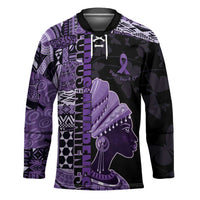 Personalized African Lady Lupus Awareness Hockey Jersey Fight Support Cure
