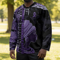 Personalized African Lady Lupus Awareness Hockey Jersey Fight Support Cure