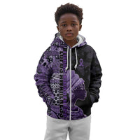 Personalized African Lady Lupus Awareness Kid Hoodie Fight Support Cure