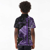 Personalized African Lady Lupus Awareness Kid Polo Shirt Fight Support Cure