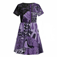 Personalized African Lady Lupus Awareness Kid Short Sleeve Dress Fight Support Cure
