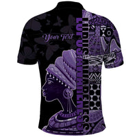 Personalized African Lady Lupus Awareness Polo Shirt Fight Support Cure