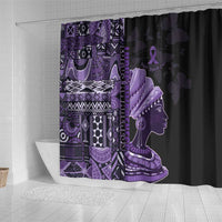 African Lady Lupus Awareness Shower Curtain Fight Support Cure