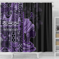 African Lady Lupus Awareness Shower Curtain Fight Support Cure