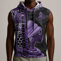Personalized African Lady Lupus Awareness Sleeveless Hoodie Fight Support Cure
