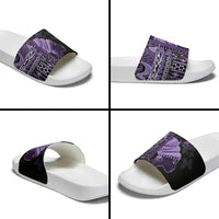 African Lady Lupus Awareness Slide Sandals Fight Support Cure