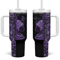 Personalized African Lady Lupus Awareness Tumbler With Handle Fight Support Cure