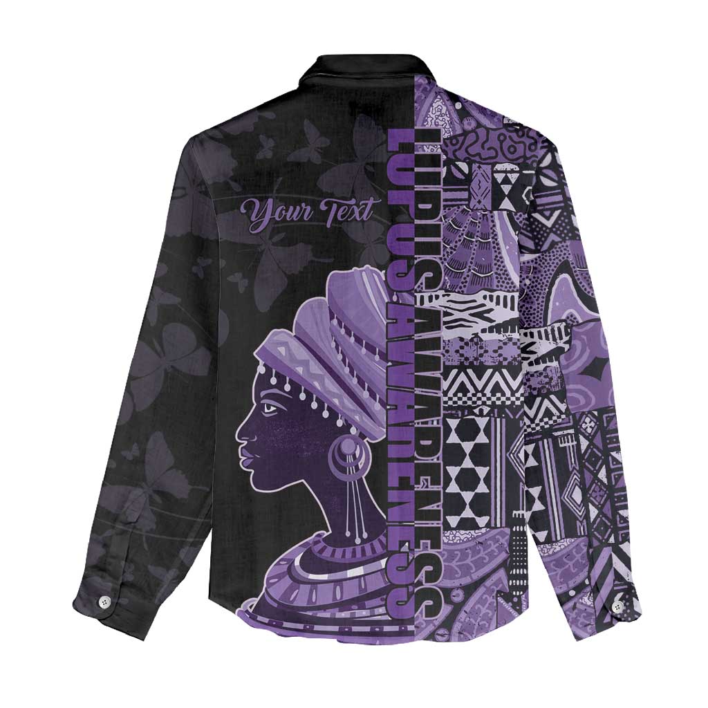 Personalized African Lady Lupus Awareness Women Casual Shirt Fight Support Cure