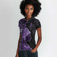 Personalized African Lady Lupus Awareness Women Polo Shirt Fight Support Cure