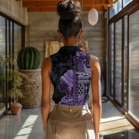 Personalized African Lady Lupus Awareness Women Sleeveless Polo Shirt Fight Support Cure