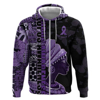 Personalized African Lady Lupus Awareness Zip Hoodie Fight Support Cure