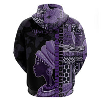 Personalized African Lady Lupus Awareness Zip Hoodie Fight Support Cure