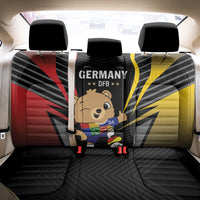 Germany 2024 Football Back Car Seat Cover DFB Team Black Version - Wonder Print Shop