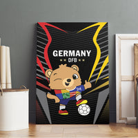 Germany 2024 Football Canvas Wall Art DFB Team Black Version - Wonder Print Shop
