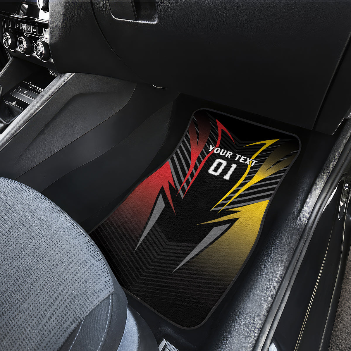 Germany 2024 Football Car Mats DFB Team Black Version - Wonder Print Shop