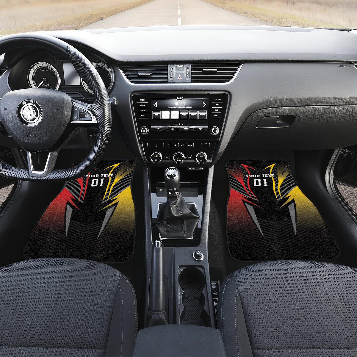 Germany 2024 Football Car Mats DFB Team Black Version - Wonder Print Shop