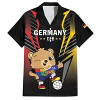Personalized Germany 2024 Football Family Matching Puletasi and Hawaiian Shirt DFB Team Black Version - Wonder Print Shop