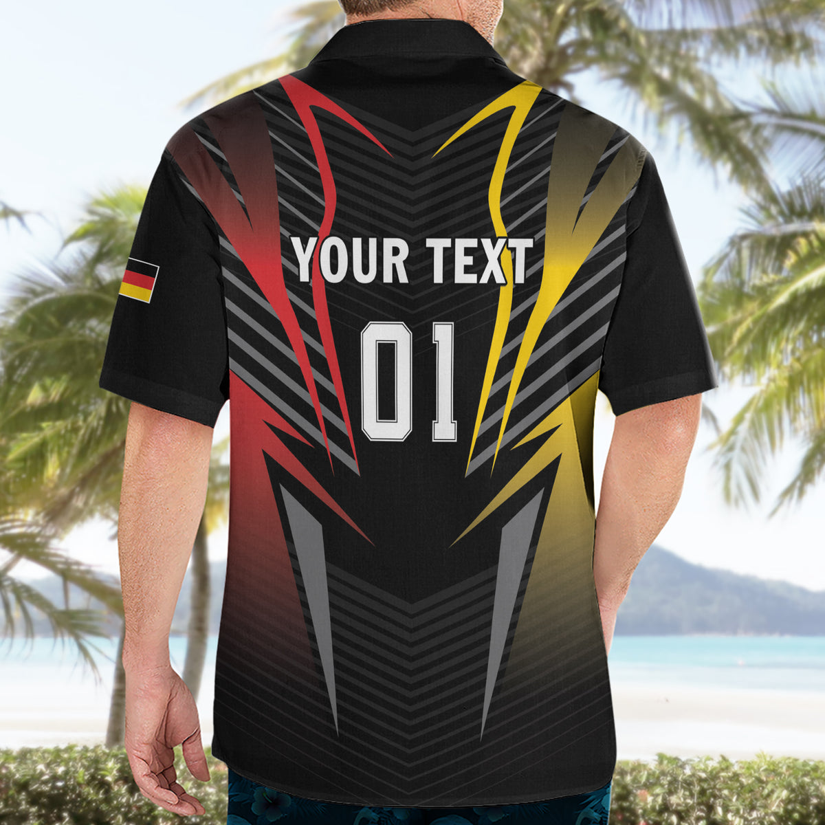 Personalized Germany 2024 Football Hawaiian Shirt DFB Team Black Version - Wonder Print Shop